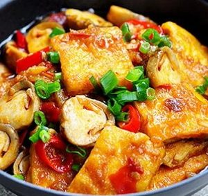 Đậu khuôn kho nấm