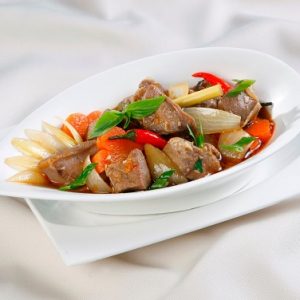 Lưỡi heo kho măng