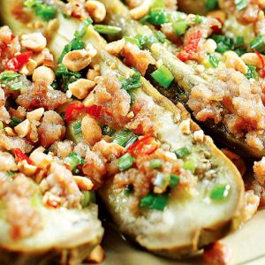 ca-tim-nuong-sot-thit-bam